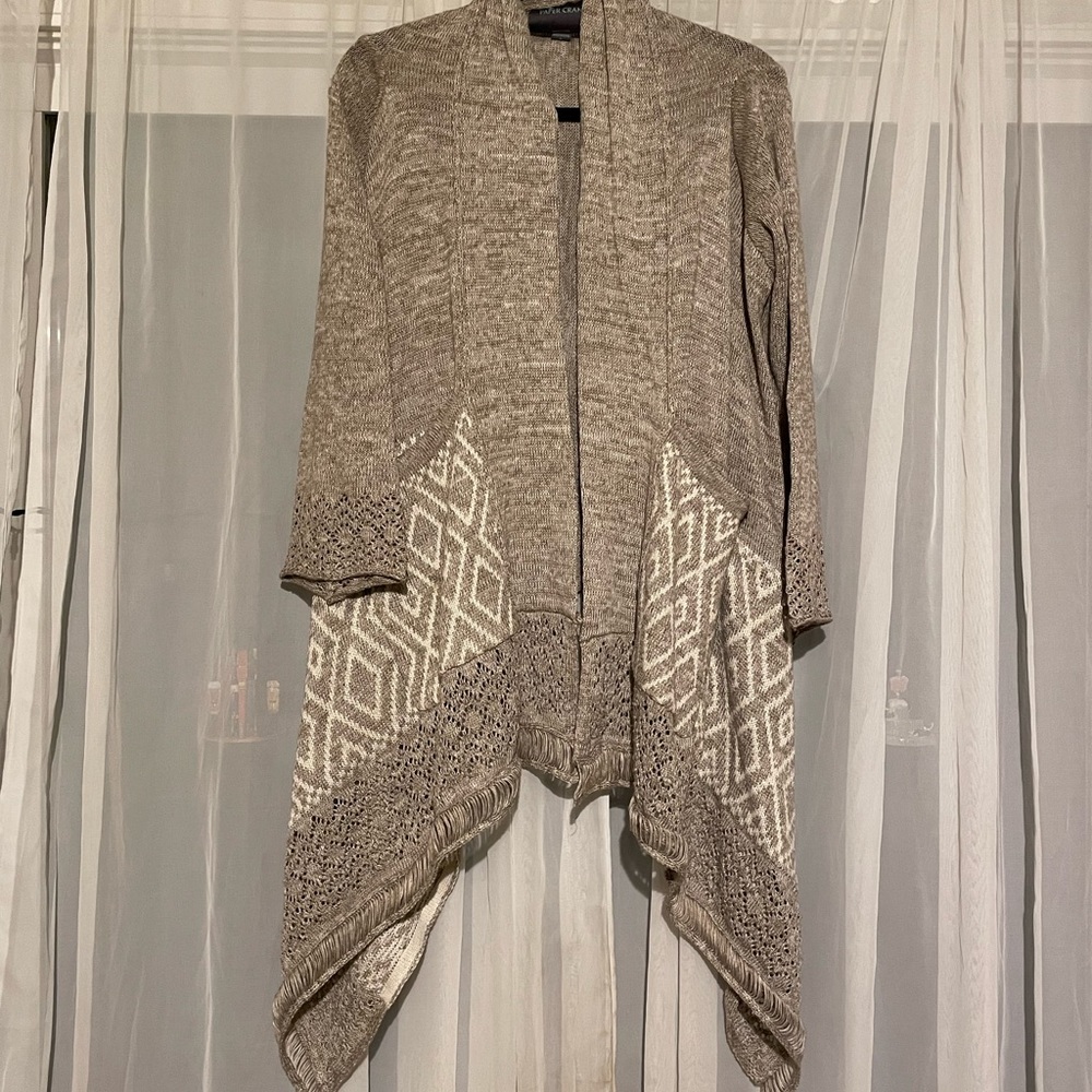 Paper Crane Handkerchief Cardigan